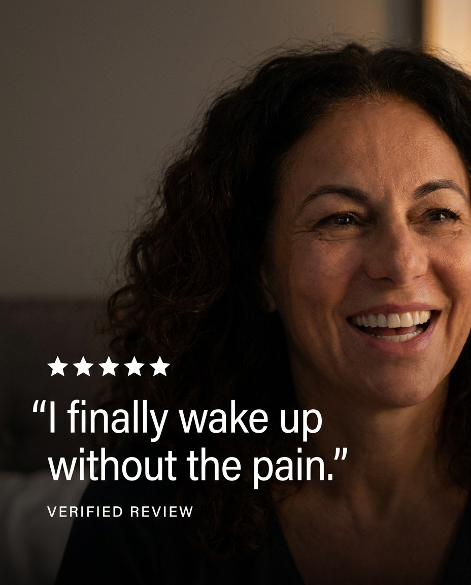 Verified review: I finally wake up without the pain.